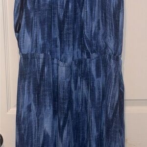 Blue Patterned Dress